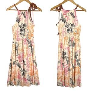 Zara x Disney Stories Collection Sketch Midi Dress Small